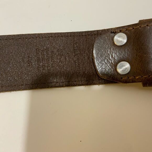 Levi’s Leather Belt Brown Leather large 38-40 - Picture 4 of 9